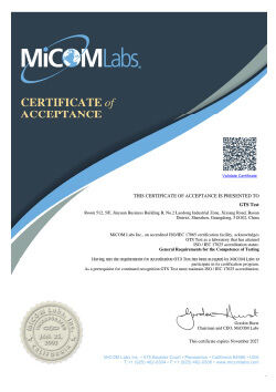 চীন Global United Technology Services Co.,Ltd. সার্টিফিকেশন